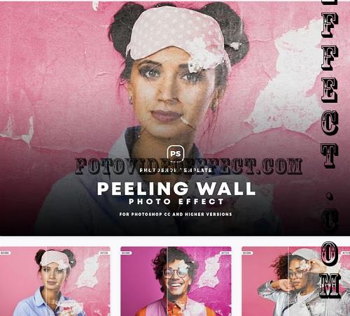 Peeling Wall Photo Effect - B3YCQKC