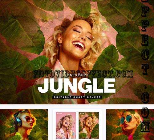 Tropical Jungle Photo Collage & Image Effect - CK9J3ZX