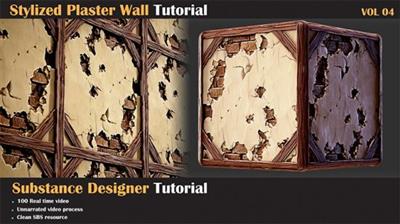 Artstation - Stylized Plaster Wall  Tutorial, Vol.4