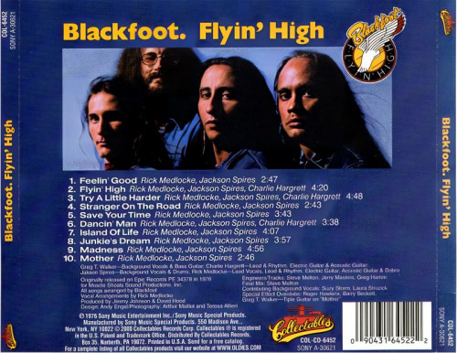 Blackfoot - Flyin' High (1976)(2000) lossless