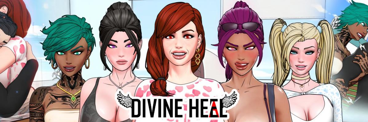 Divine Heel [InProgress, 0.1] (Eroniverse) [uncen] [2023, ADV, 3DCG, Animation, Sandbox, Male Protagonist, Harem, Island, Big tits/Big Breasts, Big Ass, Corruption, MILF, Dating Sim, Ren Py] [rus]
