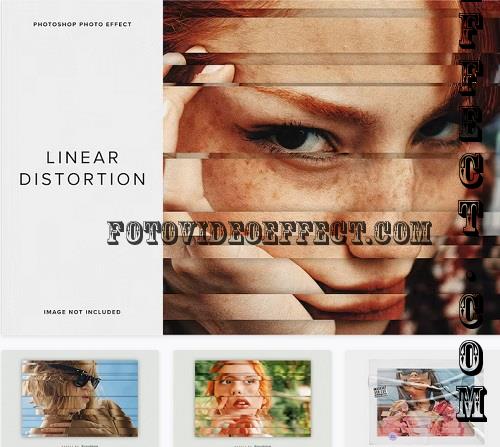 Linear Distortion PSD Photo Effect - GVYPQXS