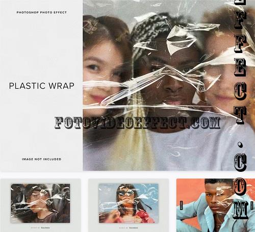 Plastic Wrap PSD Photo Effect - QCFS34G
