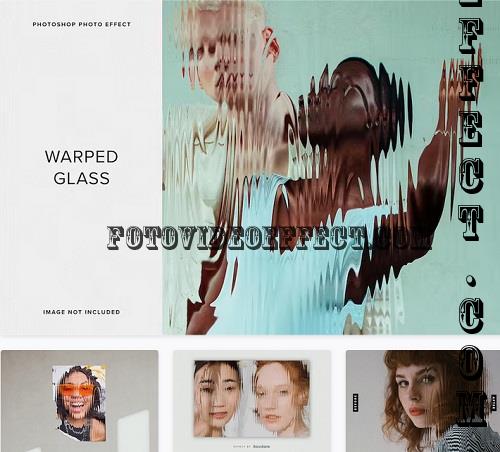 Warped Glass PSD Photo Effect - SQXLPZK