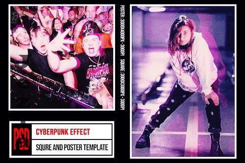 Square & Poster - Cyberpunk Effects - GST6LPX