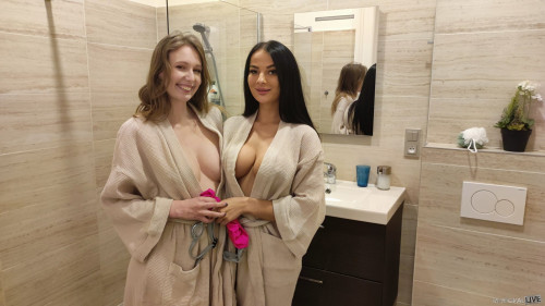 :Maddy Black, Gina Snow - Squirting Justice for Perverts Spying on Busty Showering Beauties (2023) SiteRip