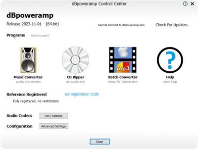 dBpoweramp Music Converter R2023-11-01 Reference  (Win/macOS)