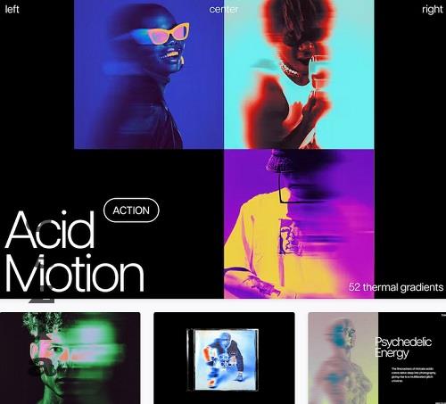 Acid Motion Photoshop Action - 12644825