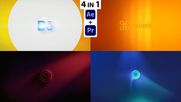 Videohive - Simple Colorful Logo Reveal (AE + Pre) 34193848