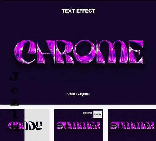 Chrome Text Effect - ZGNSGBW