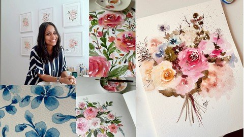 Uplevel Your Watercolour Floral Paintings-How To Give Depth