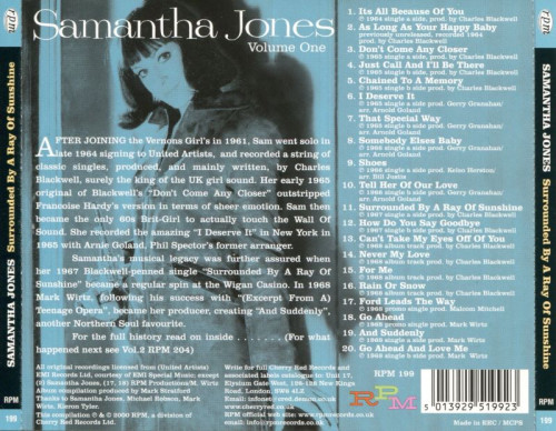 Samantha Jones - Surrounded By A Ray Of Sunshine: The United Artists Recordings 1964-68 (2000) Lossless