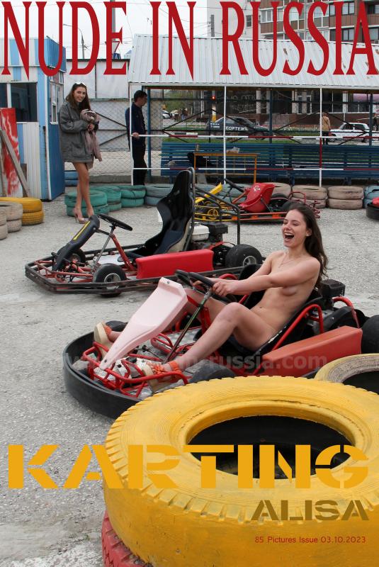 [Nude-in-russia.com] 2023-10-03 Alisa 2 - Karting [Exhibitionism] [2700*1800, 86 фото]