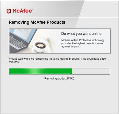 McAfee Consumer Product Removal Tool  10.5.278