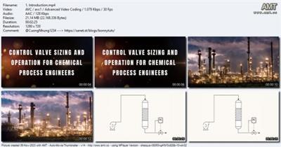 Control Valve Sizing & Operation for Process  Engineers