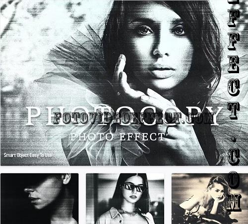 Photocopy Photo Effect - 91565133