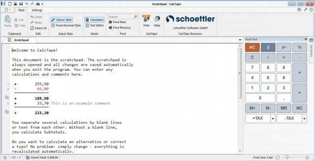 Schoettler CalcTape Business 6.0.8.1 Multilingual