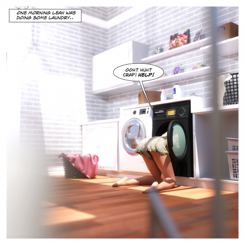 Robolord - Laundry Stuck 3D Porn Comic