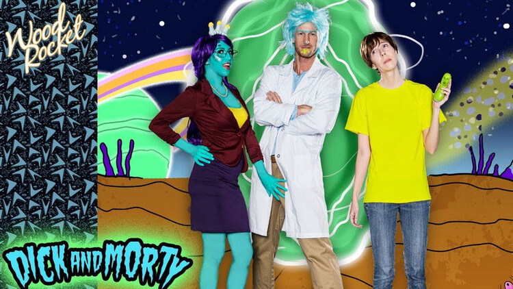WoodRocket: April O'neil: Rick And Morty Porn Parody: "Dick And Morty" [HD 720p]