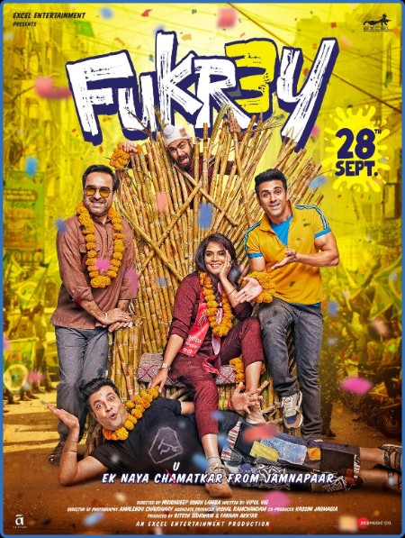 FUkrey 3 (2023) Hindi 1080p HDRip x264 AAC 5 1 ESubs  [2 8GB] - QRips
