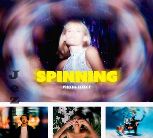 Spinning Blur Photo Effect - 91584968