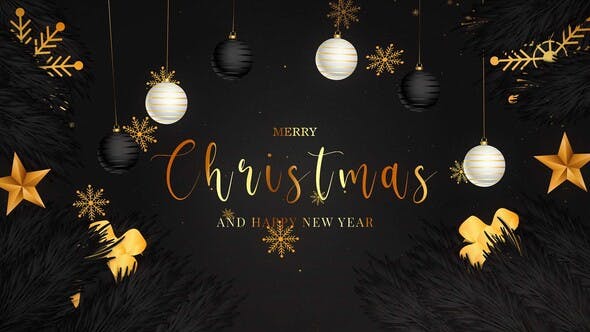 Videohive - Merry Christmas And Happy New Year Intro 2 49128183