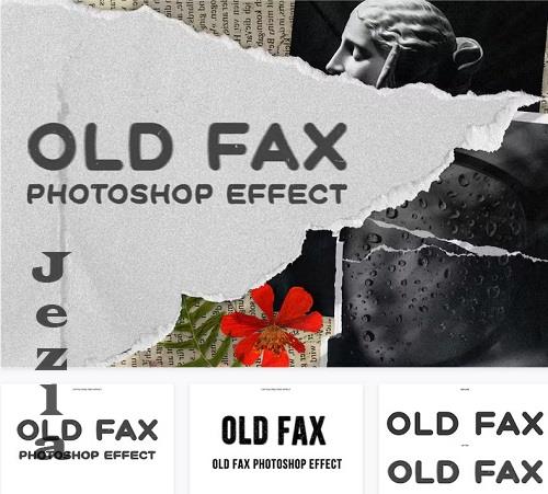 Old Fax Photoshop Text Effect - WE4KJJC