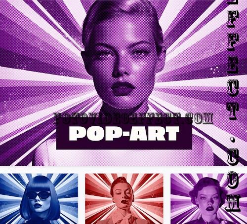 Pop-Art Halftone Photo Effect - 91584949