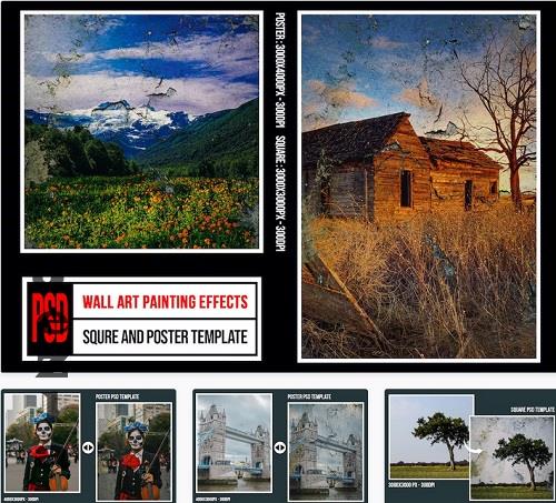 Square & Poster - Wall Art Painting Effects - SA39KWF