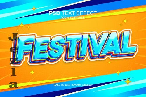 Futuristic Festival Text Effect - WJAJNSE