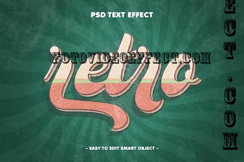 Retro Layer Style PSD Text Effect - M2ULMPJ