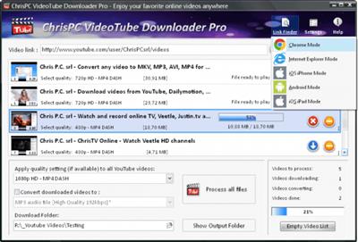 ChrisPC VideoTube Downloader Pro 14.23.1109  Multilingual 3d0cba583dc24b8ddc95e0431f5d721d