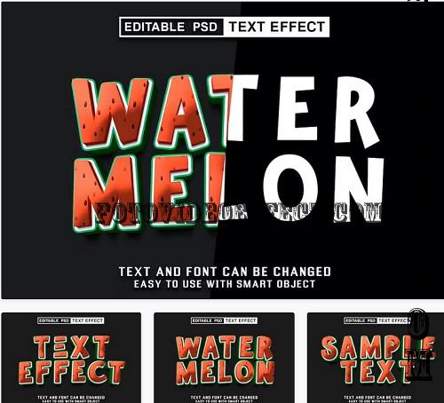 Watermelon Editable Text Effect - HYS9WK3