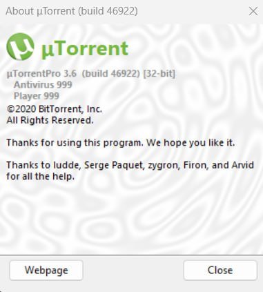 μTorrent Pro 3.6.0 Build 46922  Multilingual 5675ecf6f55ce69bcd56895d7f6b5e9c