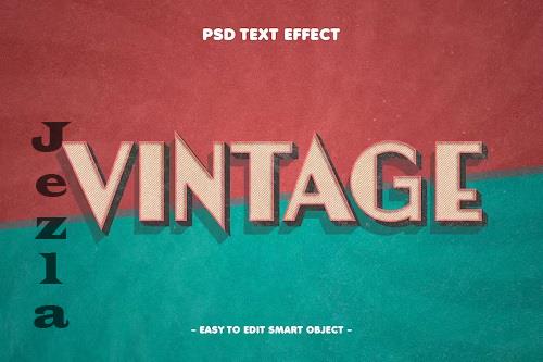 Retro Vintage Grunge Textured Text Effect - YL8SBHL