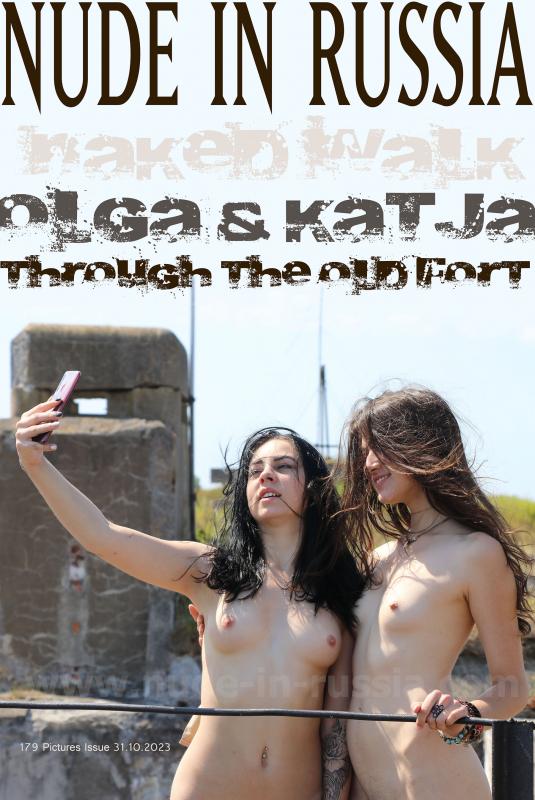 [Nude-in-russia.com] 2023-10-31 Katja P, Olga K 3 - Nude walk trough the old fort [Exhibitionism] [2700*1800, 180 фото]