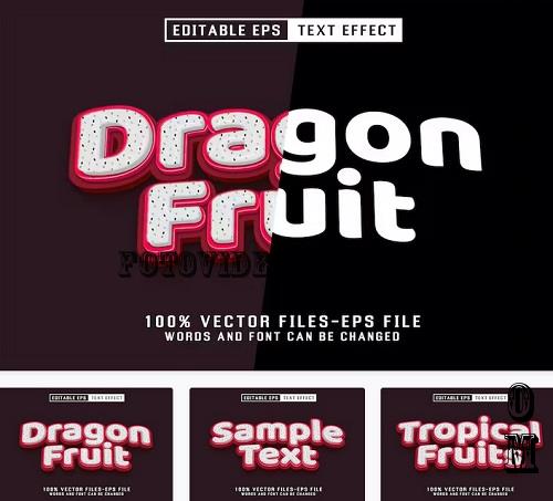 Dreagon Fruit Editable Text Effect - JVH75WW