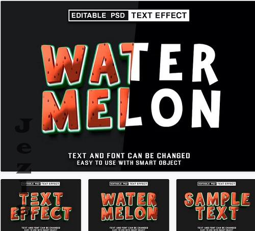 Watermelon Editable Text Effect - HYS9WK3