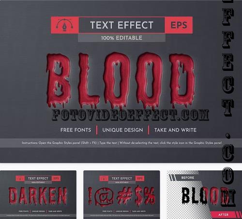 Blood - Editable Text Effect - 58617935