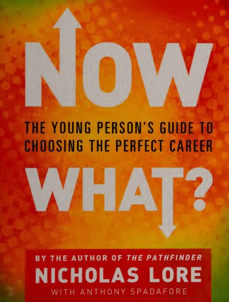 Now What  The Young Person's Guide to Choosing the Perfect Career by Nicholas Lore... 4834e6d6da708785d16347df437328f7