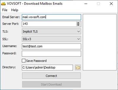 VovSoft Download Mailbox Emails  2.0