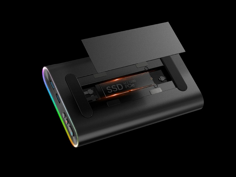 Первая в мире наружная портативная видеокарта, какая позволяет установить вовнутрь SSD. OneXplayer OneXGPU появилась на Indiegogo