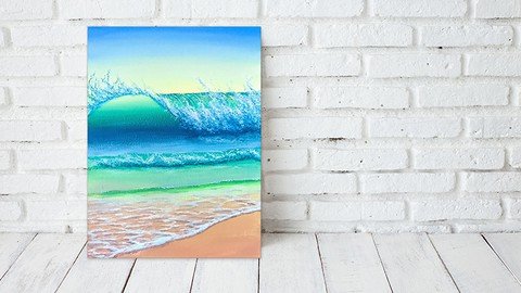 Simple Seascape Painting Mini–Course In Acrylics