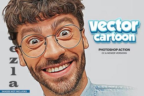 Vector Cartoon Photoshop Action - KQQ8X4Z