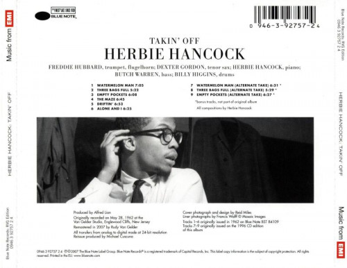 Herbie Hancock - Takin' Off (1962)(2007) Lossless