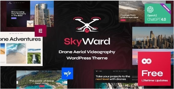 Themeforest - Skyward v1.0 - Drone Aerial Videography WordPress Theme 48236066