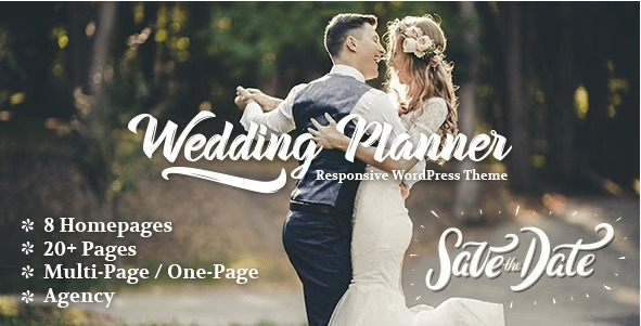 Themeforest - Wedding Planner v5.9 - Responsive WordPress Theme 19473925