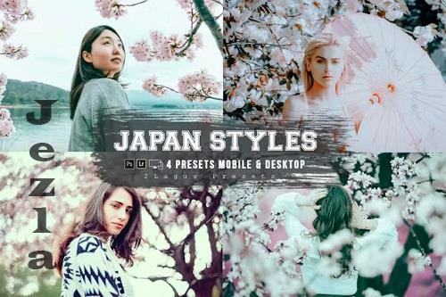 Japan Styles 4 Lightroom Presets Mobile & Desktop - HGJCYEB
