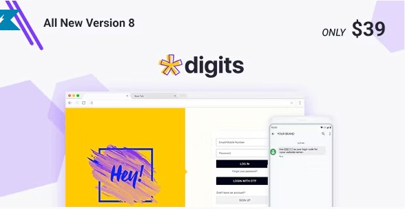 Codecanyon - Digits v8.3.3.1 - WordPress Mobile Number Signup and Login 19801105 NULLED