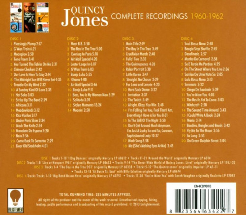 Quincy Jones - Complete Recordings (1960-1962)(4CD Box Set, 2014) Lossless